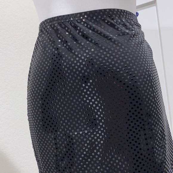 Epilogue Black Sequin Mini Skirt - Picture 5 of 8